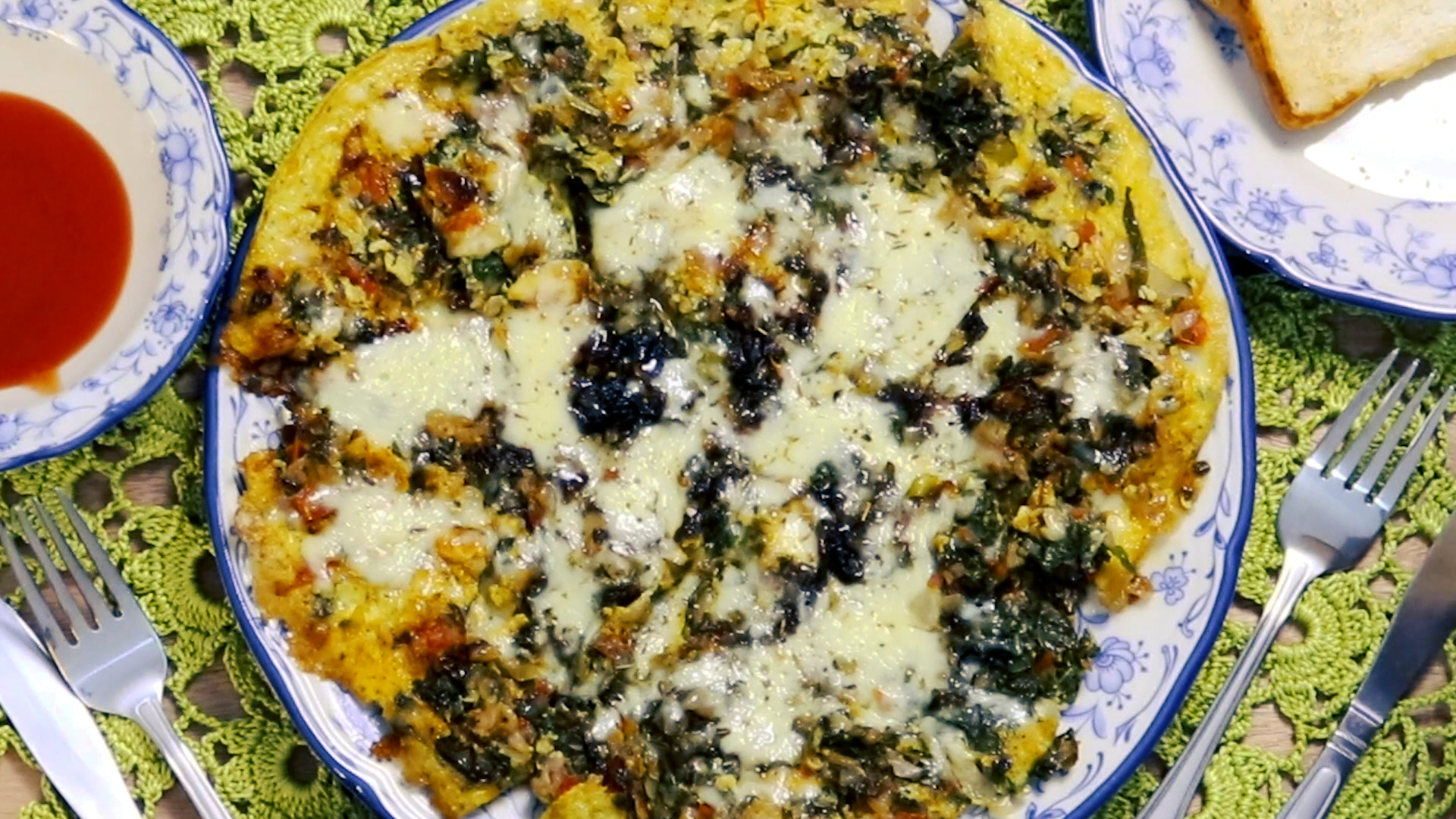 Spinach Cheese Omelette